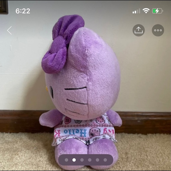 HELLO KITTY PURPLE PLUSH - Picture 2 of 6